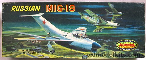 Aurora 1/48 Russian Mig-19, 66-79 plastic model kit